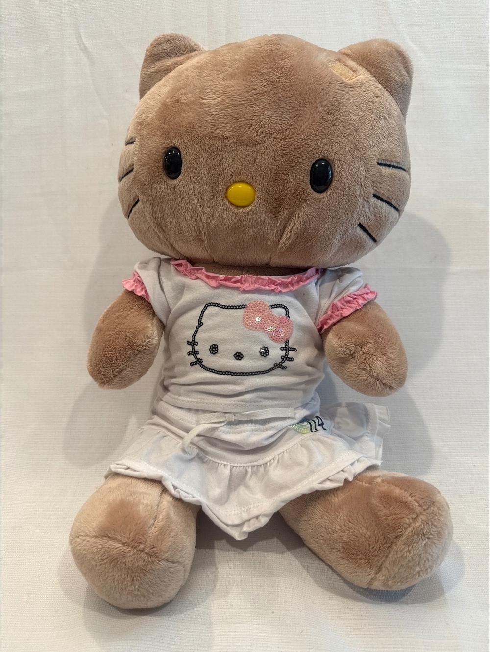 2010 Build-A-Bear Workshop Stuffed Plush Cat Doll in Dress